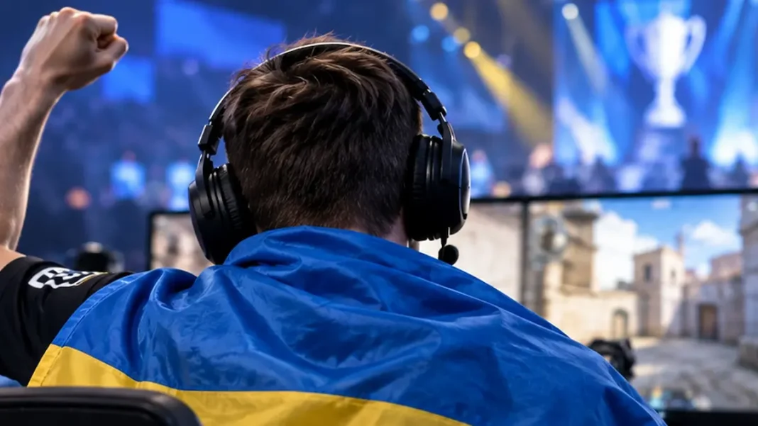 Український кіберспортсмен у навушниках під час LAN-турніру